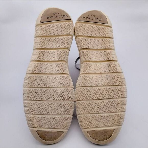 Cole Haan Zerogrand Ivory Suede Python Print Casual Sneakers Womens Size 9.5‎ - Picture 7 of 8